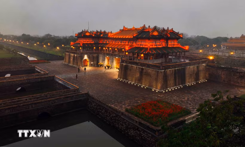 Cổng Ngọ Môn đại diện cho Đại Nội cung đình Huế. (Ảnh: Vũ Sinh/TTXVN)