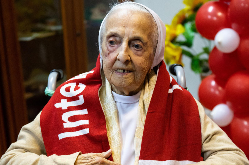 Cụ bà Inah Canabarro Lucas, người cao tuổi nhất thế giới, một nữ tu người Brazil, đã qua đời ở tuổi 116. (Nguồn: AP)