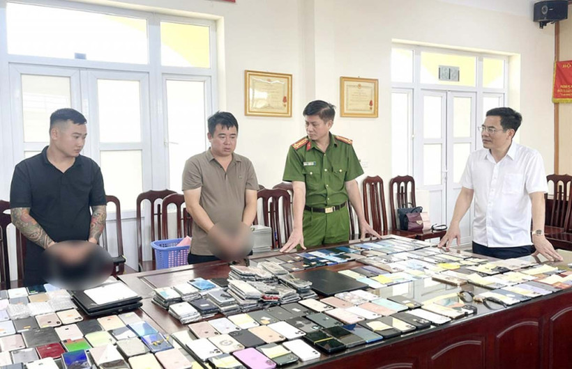 Tang vật lực lượng chức năng thu giữ. (Ảnh: Công an tỉnh Hà Nam)