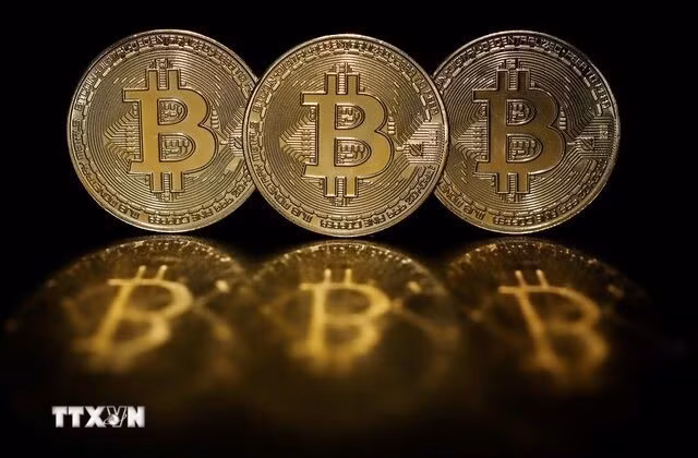 Hình ảnh minh họa đồng tiền điện tử Bitcoin. (Ảnh: REUTERS/TTXVN)