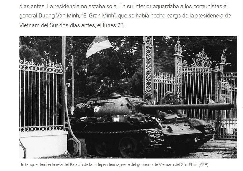 Ảnh chụp màn hình bài viết. (Ảnh: Diệu Hương/TTXVN)