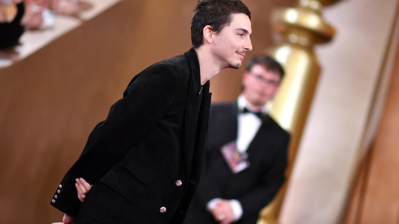 Timothée Chalamet cuối cùng đã thắng giải Quả cầu Vàng đầu tiên trong sự nghiệp. (Nguồn: France24)