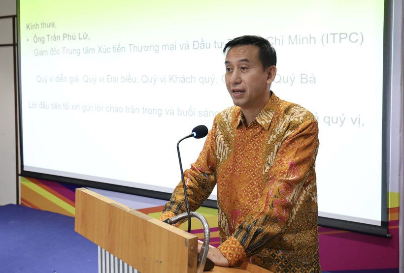 Ông Agustaviano Sofjan, Tổng Lãnh sự Indonesia tại Thành phố Hồ Chí Minh phát biểu tại hội thảo. (Ảnh: Xuân Anh/TTXVN)