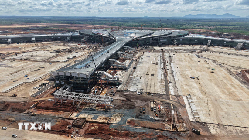 Nhà ga hành khách sân bay Long Thành. (Ảnh: Công Phong/TTXVN)