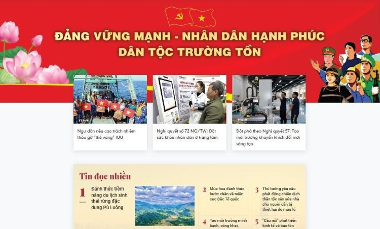 Chuyên trang thông tin bảo vệ nền tảng tư tưởng của Đảng “Việt Nam hạnh phúc” của TTXVN.