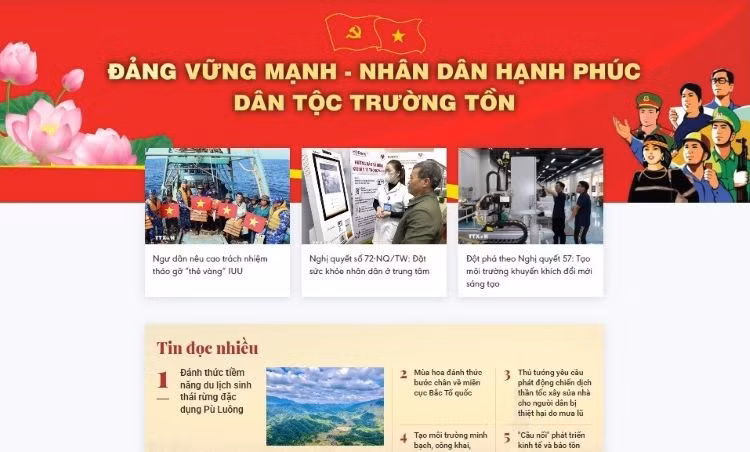 Chuyên trang thông tin bảo vệ nền tảng tư tưởng của Đảng “Việt Nam hạnh phúc” của TTXVN.