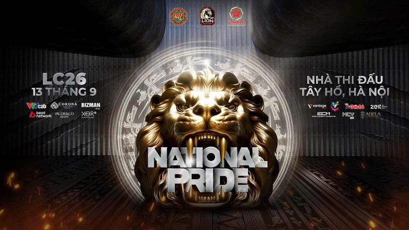 Sự kiện LION Championship 26 (LC26) sẽ diễn ra tại nhà thi đấu Tây Hồ, Hà Nội vào ngày 13/9 tới.