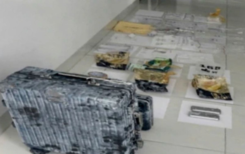 Vali chứa ma túy bị lực lượng công an thu giữ (Ảnh: Công an Lâm Đồng).