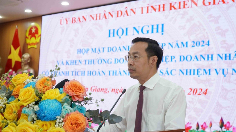 Chủ tịch Ủy ban Nhân dân tỉnh Kiên Giang Nguyễn Thanh Nhàn. (Ảnh: Văn Sĩ/TTXVN)