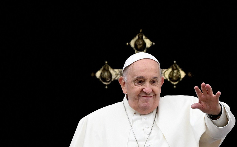 Giáo hoàng Francis phát biểu tại Vatican ngày 31/3/2024. (Ảnh: AFP/TTXVN)