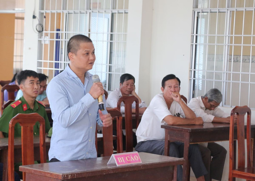 Bị cáo Nguyễn Minh Phát (38 tuổi), ngụ phường 5, thành phố Bạc Liêu bị tuyên phạt 7 năm tù về tội “Tổ chức sử dựng trái phép chất ma túy.” (Ảnh: Tuấn Kiệt/TTXVN)