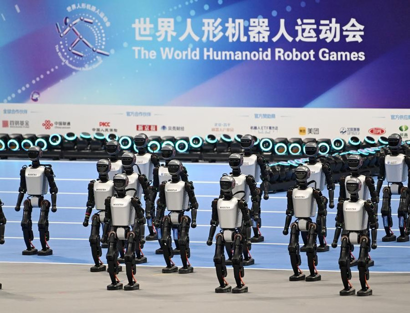 Giải vô địch Thế giới Robot hình người 2025 (World Humanoid Robot Games 2025) .(Nguồn: Xinhua)
