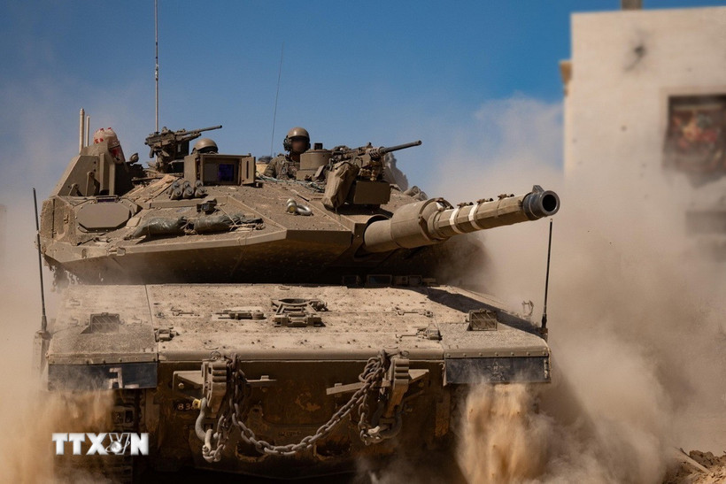 Binh sỹ Israel được triển khai tại Dải Gaza. (Ảnh: THX/TTXVN)