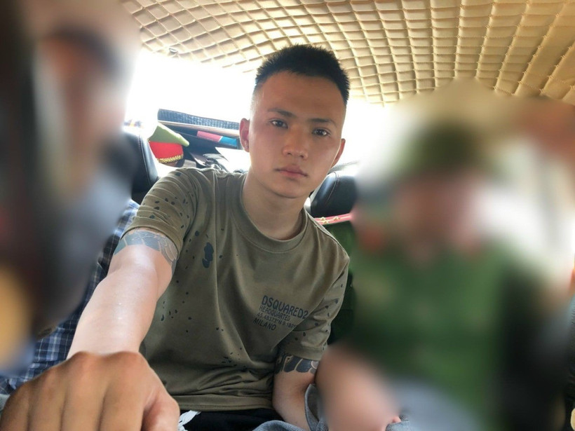 Đối tượng Vũ Đức Hải bị bắt tại Hà Tĩnh. (Nguồn: Công an tỉnh Bắc Giang)