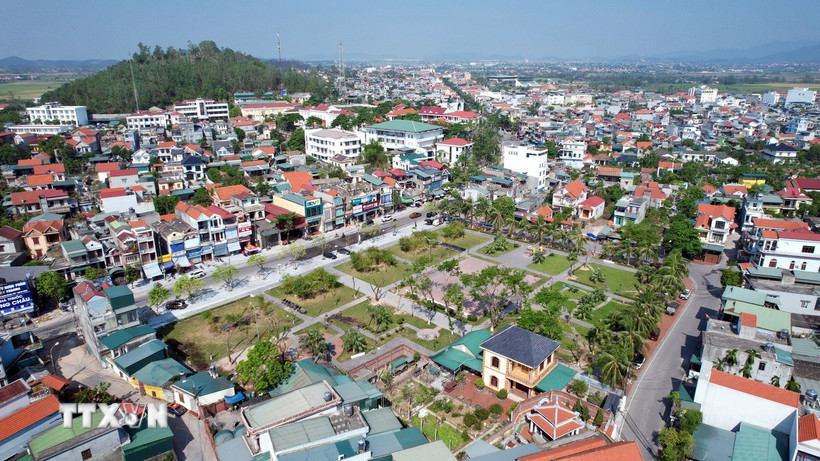 Một khu vực ở thành phố Đông Triều (Quảng Ninh). (Ảnh: TTXVN phát)