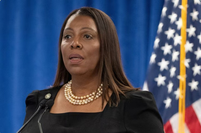 Tổng chưởng lý bang New York (Mỹ) Letitia James phát biểu tại một cuộc họp báo ở Thành phố New York, hồi tháng Hai năm ngoái. (Nguồn: ABC News)