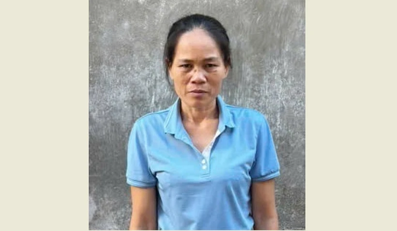 Đối tượng Tào Thị Thủy. (Ảnh: TTXVN phát)