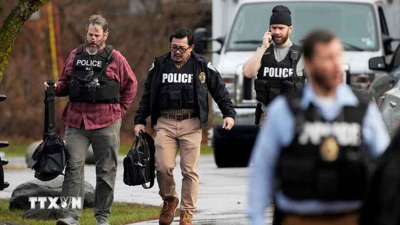 Cảnh sát được triển khai tới hiện trường một vụ việc ở bang Wisconsin (Mỹ). (Ảnh minh họa: AP/TTXVN)