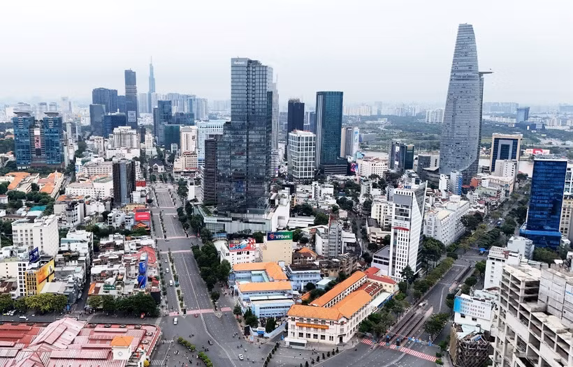 Trung tâm Thành phố Hồ Chí Minh. (Ảnh: Hồng Đạt/TTXVN)