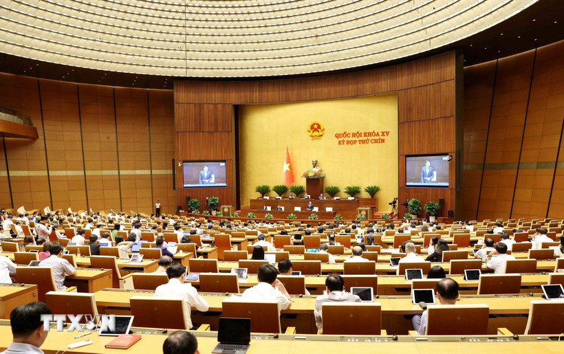 Một phiên thảo luận các dự án luật của Quốc hội. (Ảnh: Phương Hoa/TTXVN)