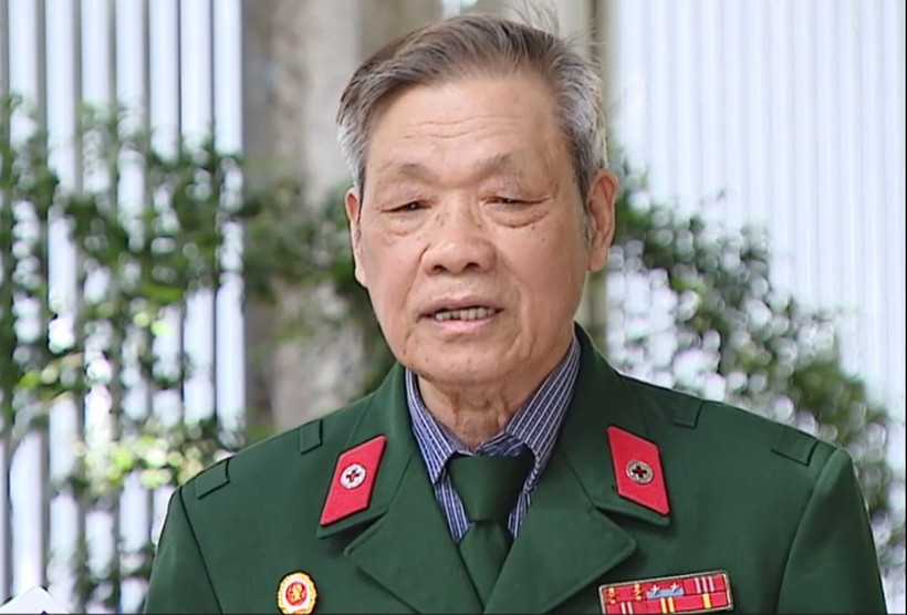 Cựu chiến binh Vũ Thành Kim. (Hình ảnh từ video/TTXVN)