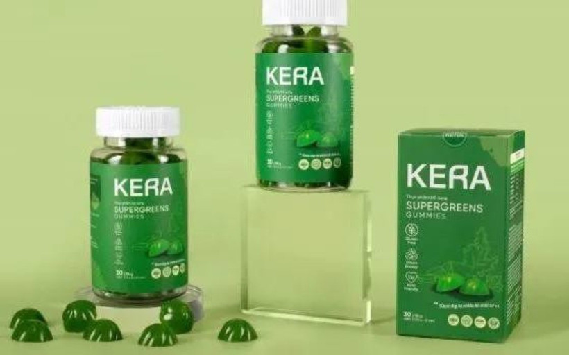 Sản phẩm kẹo rau củ Kera. (Ảnh: PV/Vietnam+)