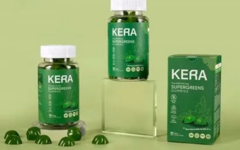 Sản phẩm kẹo rau củ Kera. (Ảnh: PV/Vietnam+)
