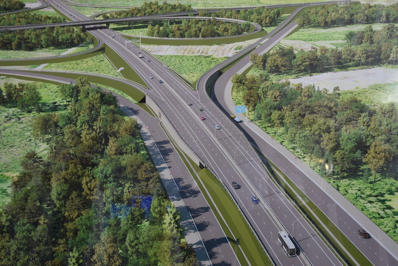 Phối cảnh dự án cao tốc Thành phố Hồ Chí Minh-Thủ Dầu Một-Chơn Thành. (Ảnh tư liệu)
