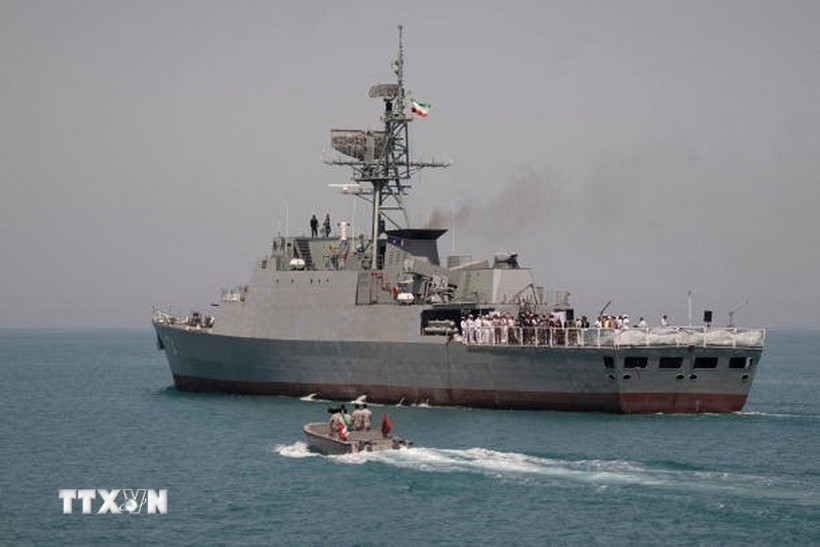 Tàu khu trục Sahand của Iran. (Ảnh: Getty Images/ TTXVN)