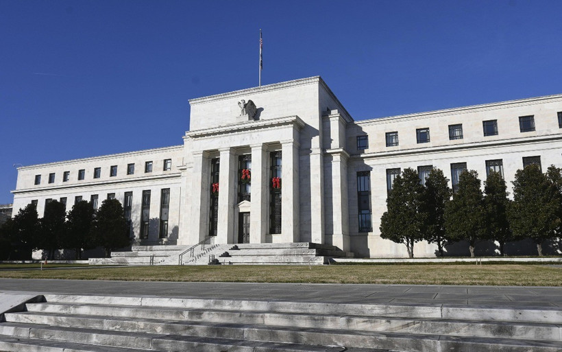 Trụ sở Cục Dự trữ Liên bang Mỹ (Fed) tại Washington D.C. (Ảnh: Kyodo/TTXVN)