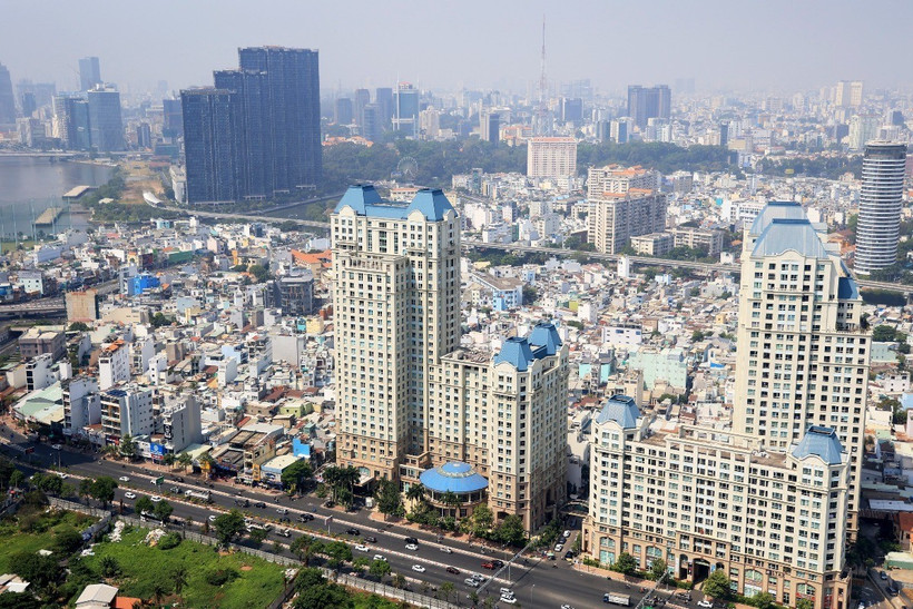 Một khu vực ở Thành phố Hồ Chí Minh. (Ảnh: Hồng Đạt/TTXVN)