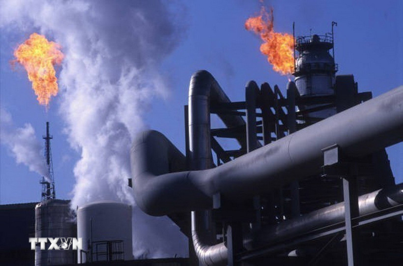 Cơ sở khai thác dầu trên đảo Khark, ngoài khơi bờ biển Iran. (Ảnh: Getty Images/ TTXVN)