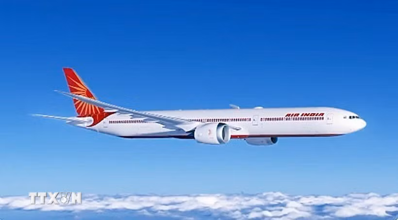 Một máy bay của hãng hàng không Air India. (Ảnh: ANI/TTXVN)