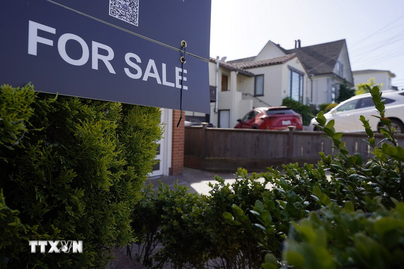 Bất động sản được rao bán tại California (Mỹ) hồi tháng Năm năm ngoái. (Ảnh: THX/TTXVN)
