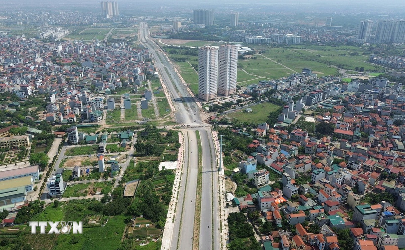 Một khu vực ở huyện Hoài Đức (Hà Nội). (Ảnh: Quốc Khánh/TTXVN)