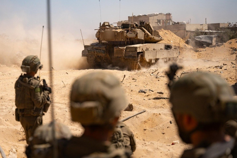 Binh sỹ Israel được triển khai tại Dải Gaza. (Ảnh: THX/TTXVN)