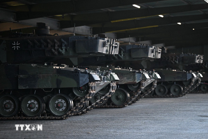 Xe tăng Leopard 2 của Đức. (Ảnh: AFP/TTXVN)