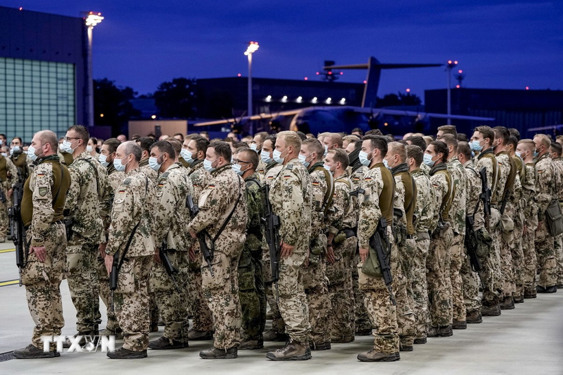 Binh sỹ Đức tại sân bay ở Wunstorf, miền Bắc nước này. (Ảnh minh họa. AFP/TTXVN)