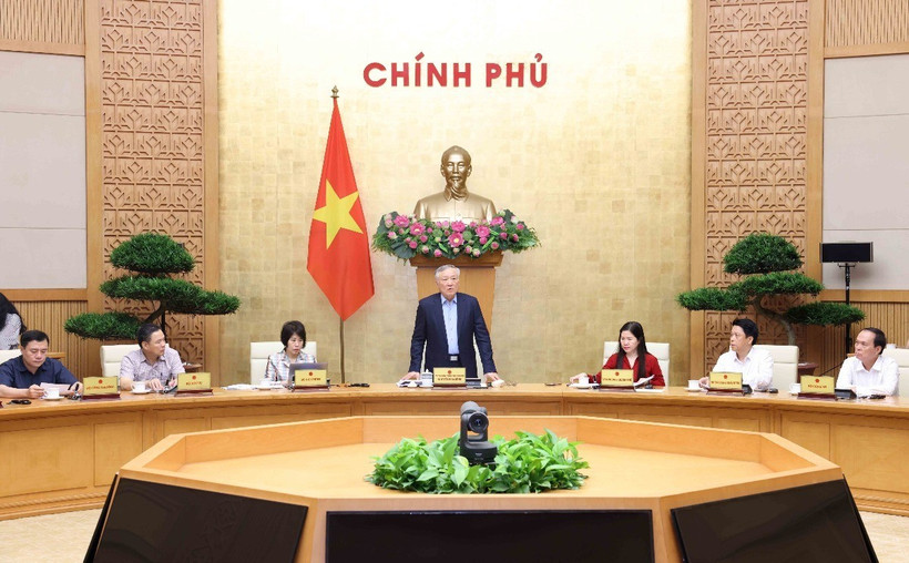 Phó Thủ tướng Thường trực Nguyễn Hoà Bình phát biểu chỉ đạo cuộc họp. (Ảnh: Phương Hoa/TTXVN)