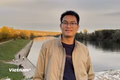 Ông Dương Thành Nam, kỹ sư trưởng nhóm xây dựng dự án điện hạt nhân EPR2 tại Tập đoàn điện lực Pháp EDF. (Ảnh: TTXVN phát)
