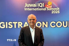 Nhà kinh tế trưởng Shan Saeed tại sự kiện của Juwai IQI. (Ảnh: Viên Luyến/TTXVN)