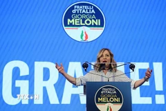 Thủ tướng Italy Giorgia Meloni. (Ảnh: AFP/TTXVN)