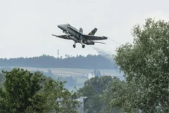 Máy bay chiến đấu F/A-18 của Không quân Thụy Sĩ. (Ảnh: SWI)