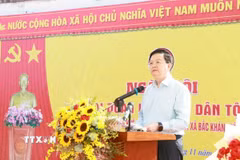 Phó Thủ tướng Chính phủ Mai Văn Chính phát biểu tại ngày hội. (Ảnh: Xuân Triệu/TTXVN)