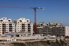Công trình xây dựng khu định cư của Israel tại Bờ Tây ngày 29/2/2024. (Ảnh: Getty Images/TTXVN)