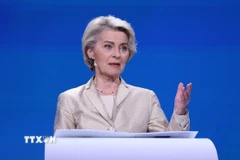 Chủ tịch Ủy ban châu Âu (EC) Ursula von der Leyen. (Ảnh: THX/TTXVN)