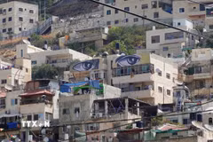 Quang cảnh khu phố Silwan ở Đông Jerusalem. (Ảnh: THX/TTXVN)