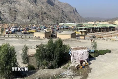Cửa khẩu Torkham ở biên giới Pakistan-Afghanistan. (Ảnh: THX/TTXVN)