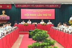 Bí thư Thành ủy TP Hồ Chí Minh Trần Lưu Quang phát biểu khai mạc hội nghị. (Ảnh: Trang tin điện tử Đảng bộ TP Hồ Chí Minh)