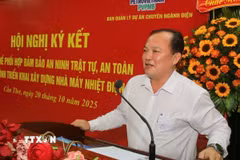Ông Nguyễn Văn Hòa, Phó Chủ tịch UBND thành phố Cần Thơ phát biểu. (Ảnh: Duy Khương/TTXVN)